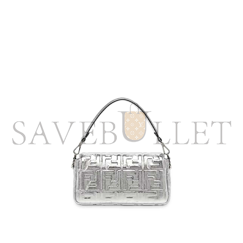 F**di baguette medium silver bag (27*15*6cm)